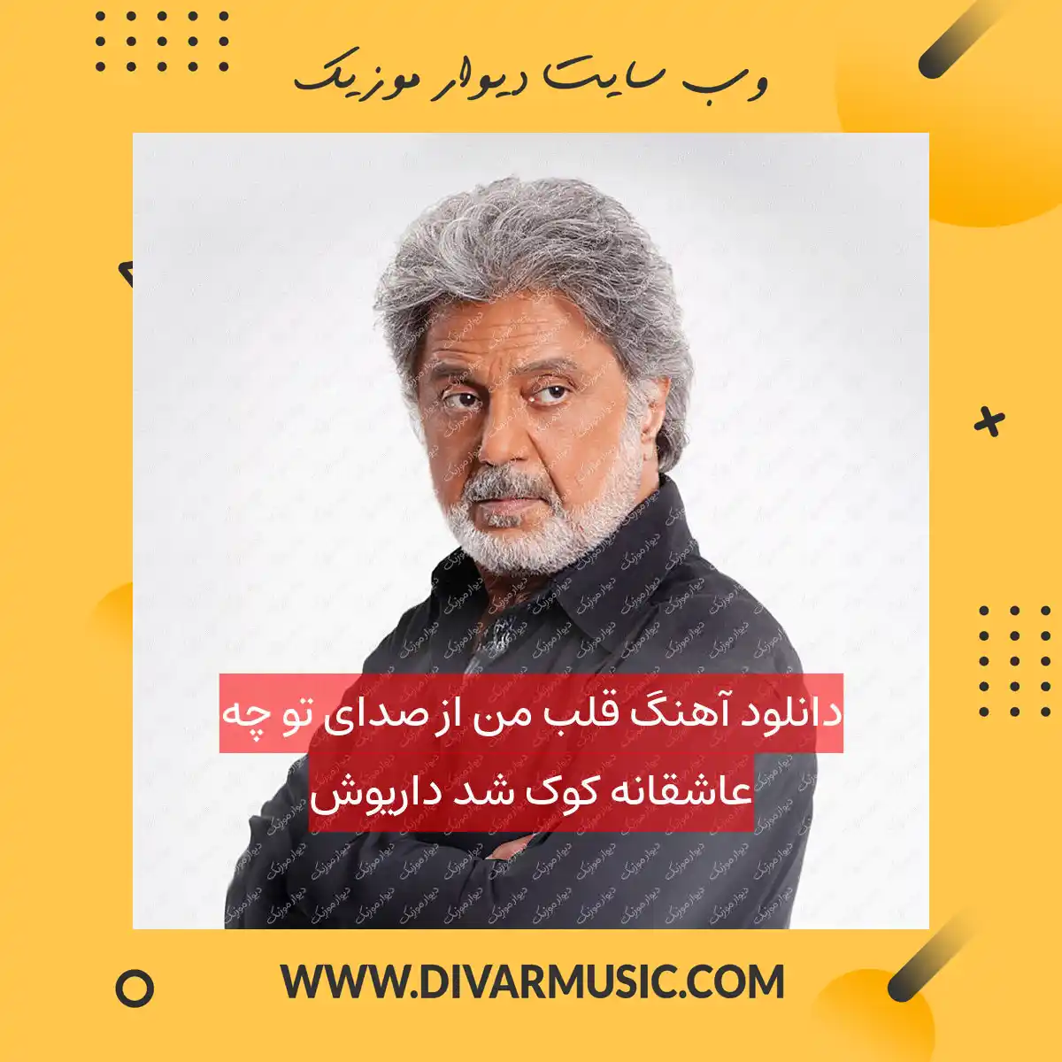دانلود آهنگ قلب من از صدای تو چه عاشقانه کوک شد داریوش